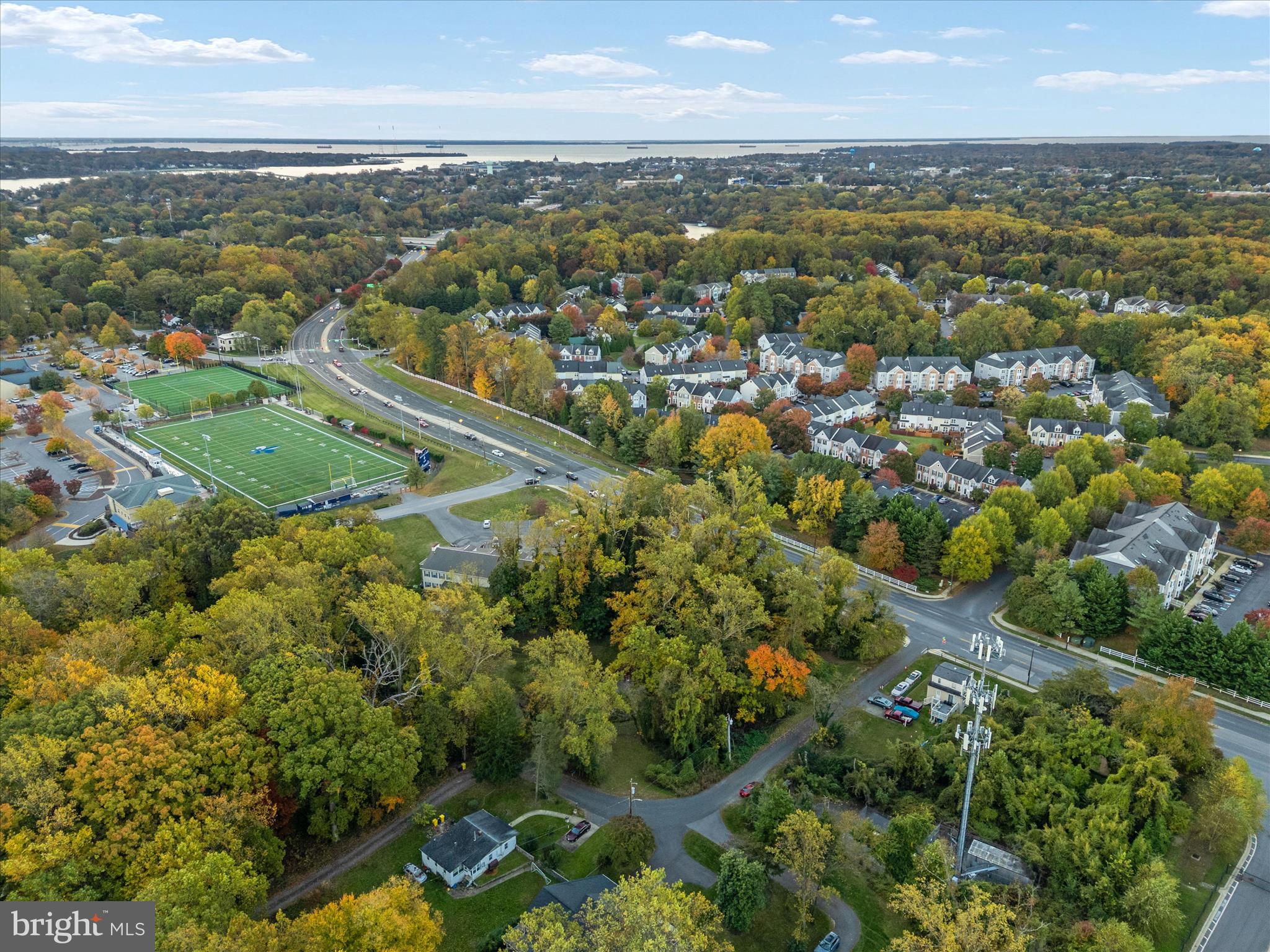 668 North Bestgate Road Annapolis, MD 21401 - Photo 9 of 19 an aerial view of residential houses with city view