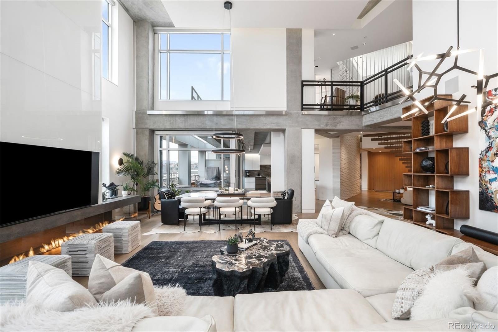 1610 Little Raven Street, Unit PH6 Denver, CO 80202 - Photo 3 of 41 a living room with furniture and a flat screen tv