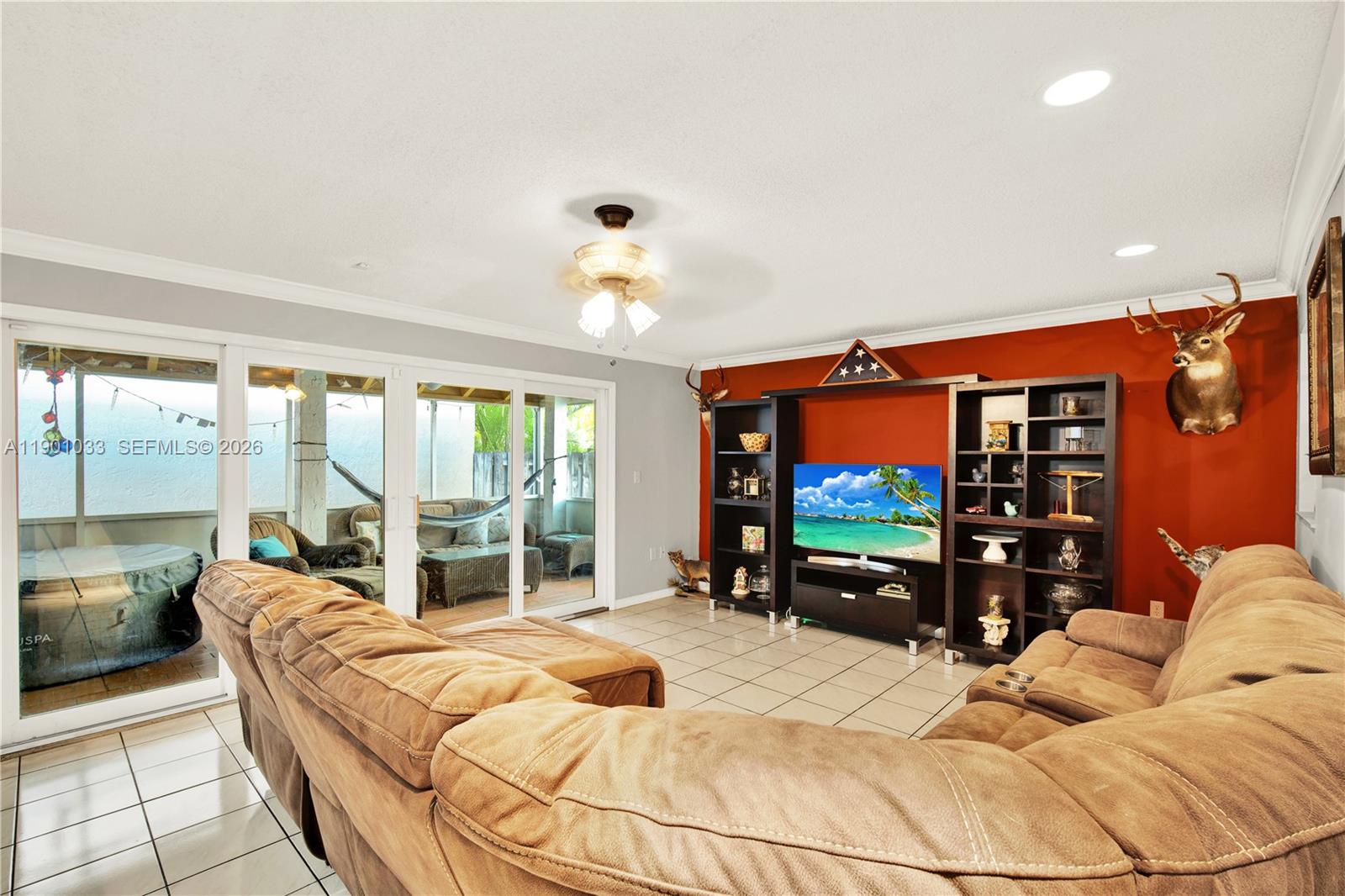 10825 Southwest 91st Lane Miami, FL 33176 - Photo 19 of 47 a bed room with a bed and a large window