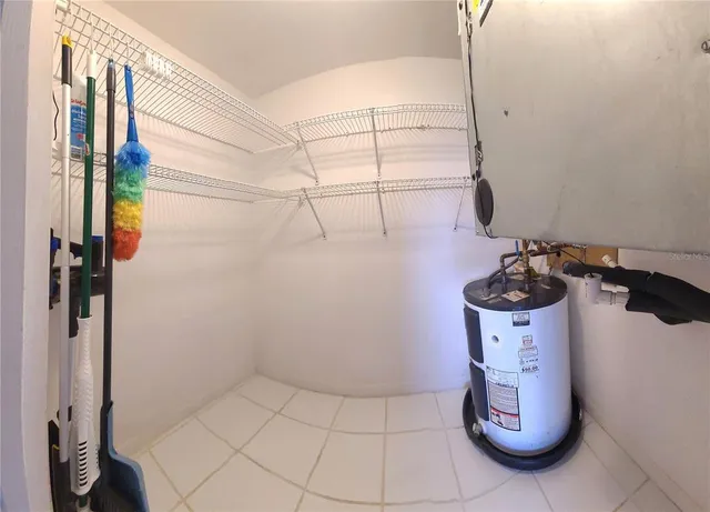 a view of a storage room