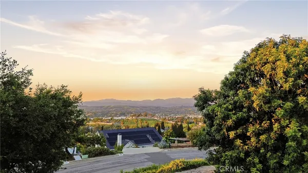 a view of a terrace with a garden