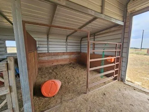 a room with wooden walls