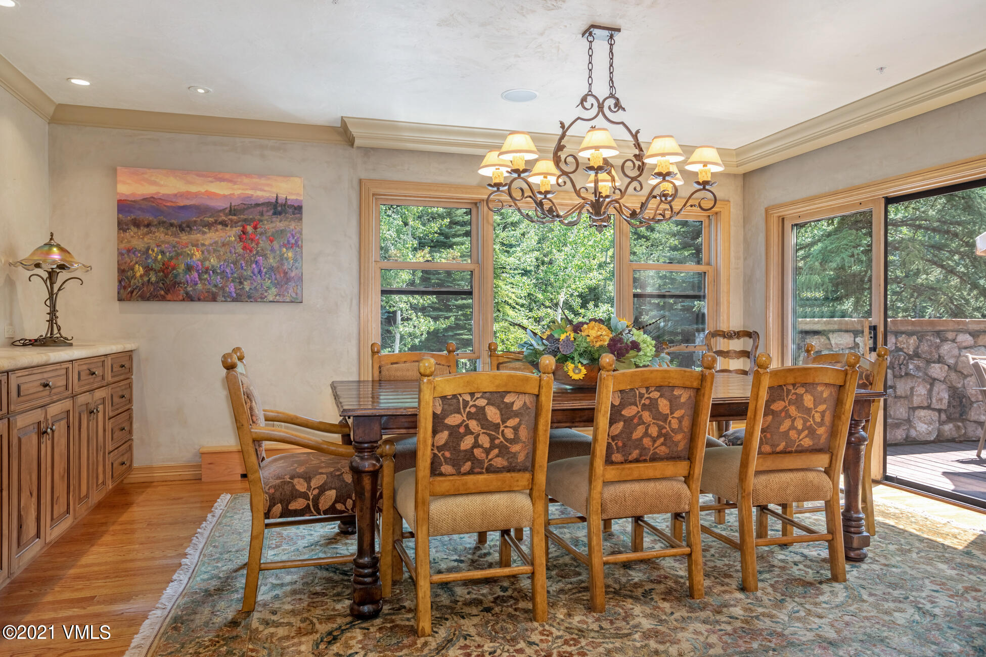 40 Elk Track Road, Unit 1 Beaver Creek, CO 81620 - Photo 6 of 31 a view of a dining room with furniture window and outside view