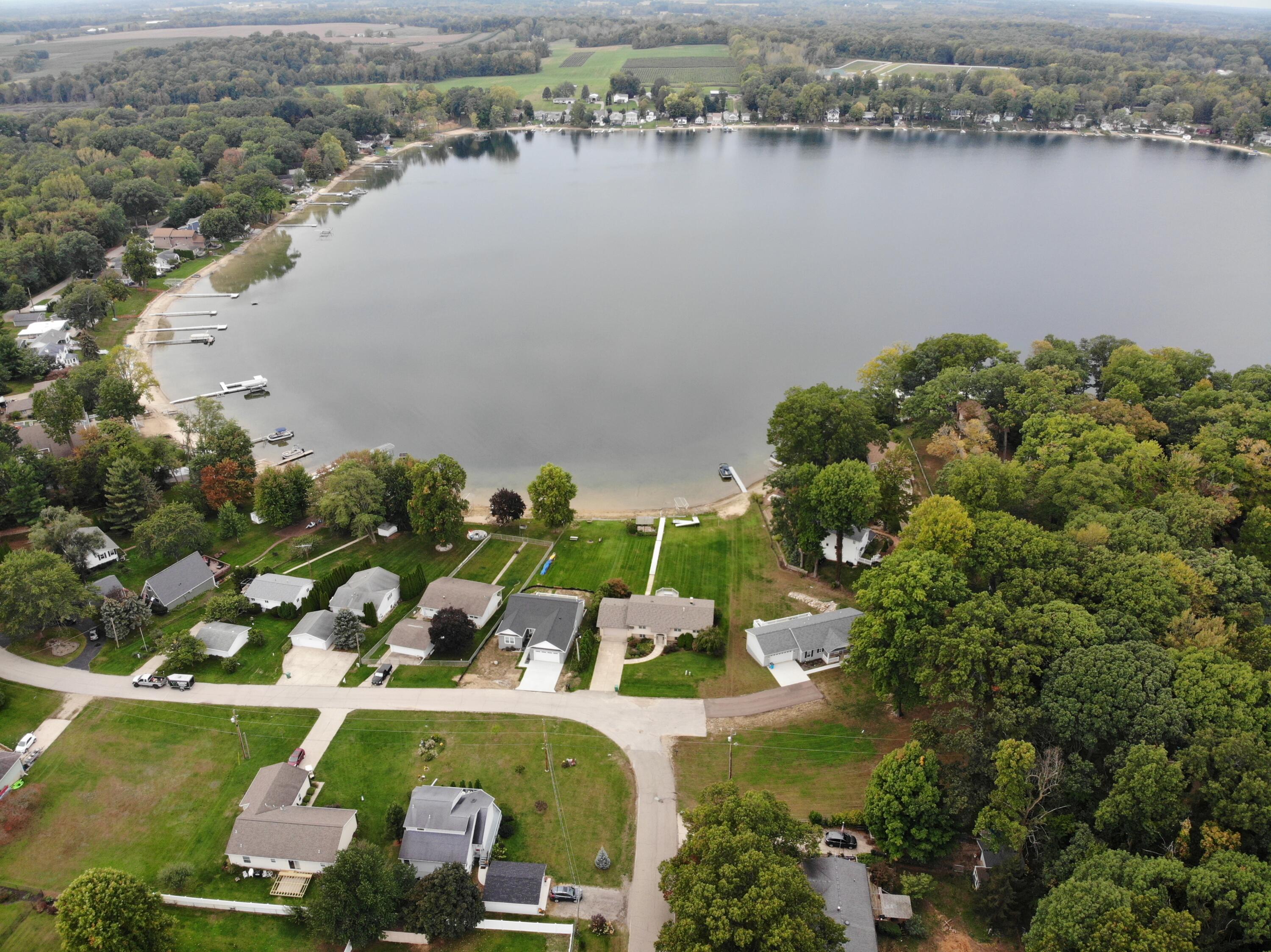 127 Richey Road Dowagiac, MI 49047 - Photo 5 of 11 Aerial View of Little Crooked Lake