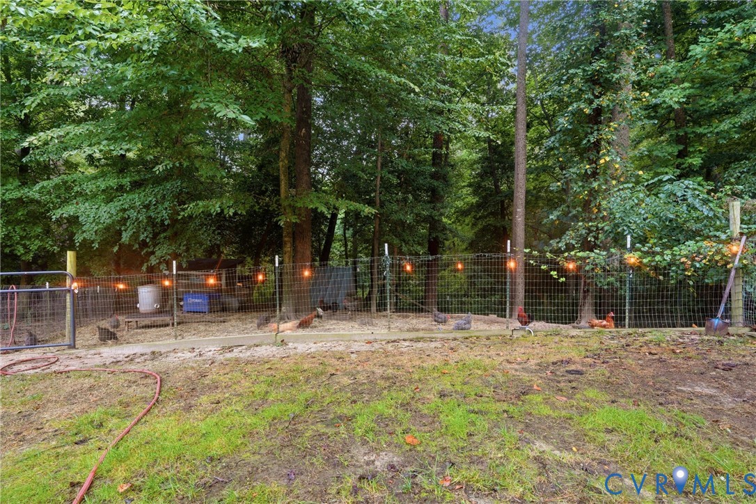 1755 Dispatch Road Quinton, VA 23141 - Photo 28 of 35 Fenced outdoor enclosure with a metal gate and str