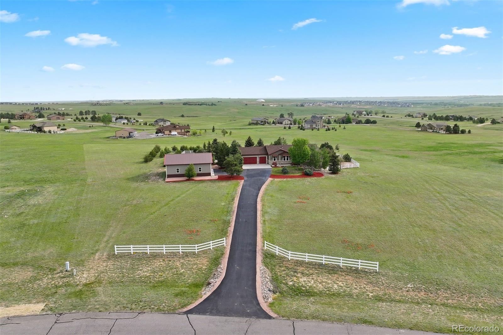 3519 Zane Grey Loop Parker, CO 80138 - Photo 40 of 40 an aerial view of a houses with outdoor space