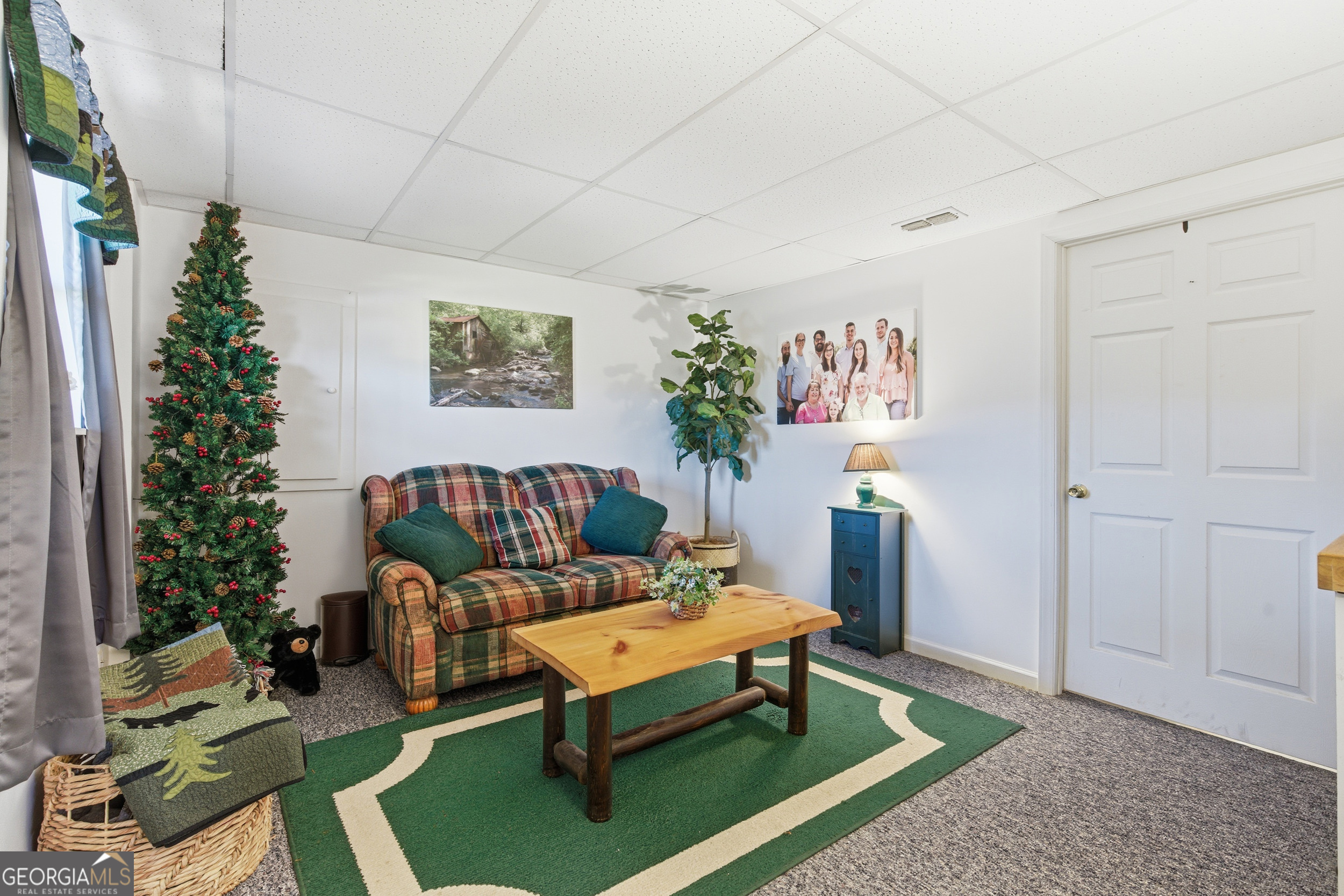 1637 Townsend Mill Road Young Harris, GA 30582 - Photo 32 of 57 a living room with furniture and a potted plant