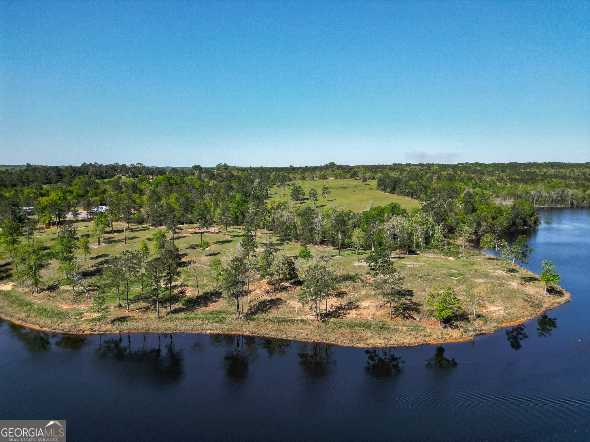 a view of a lake from a balcony
