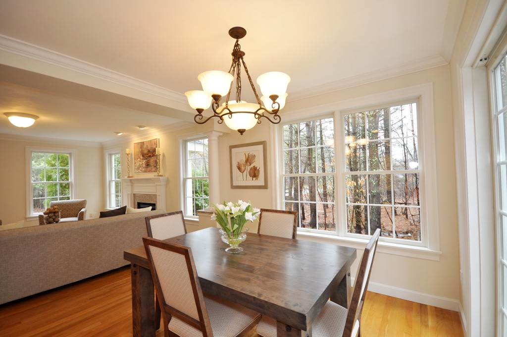 40 Battle Flagg Road Bedford, MA 01730 - Photo 8 of 30 a view of a dining room with furniture window and wooden floor