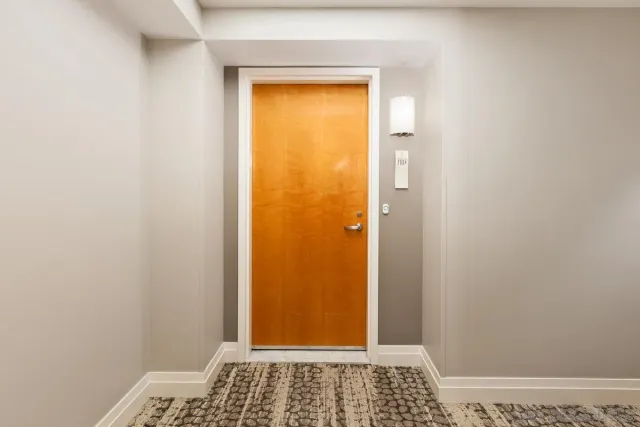 a view of front door