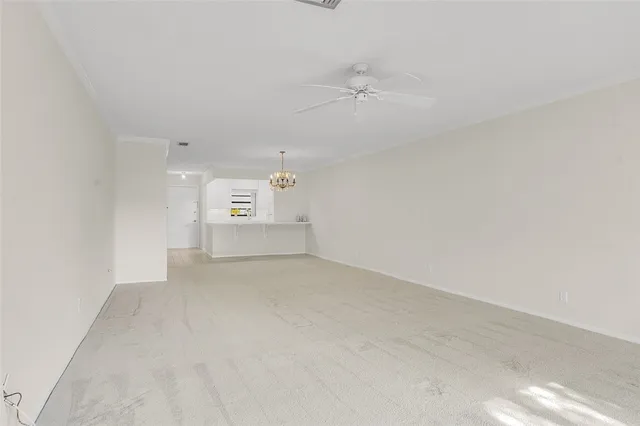 a view of an empty room