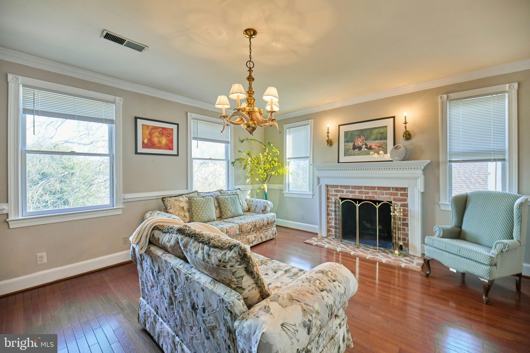 6830 Clifton Road Clifton, VA 20124 - Photo 38 of 85 owner's suite sitting room with fireplace