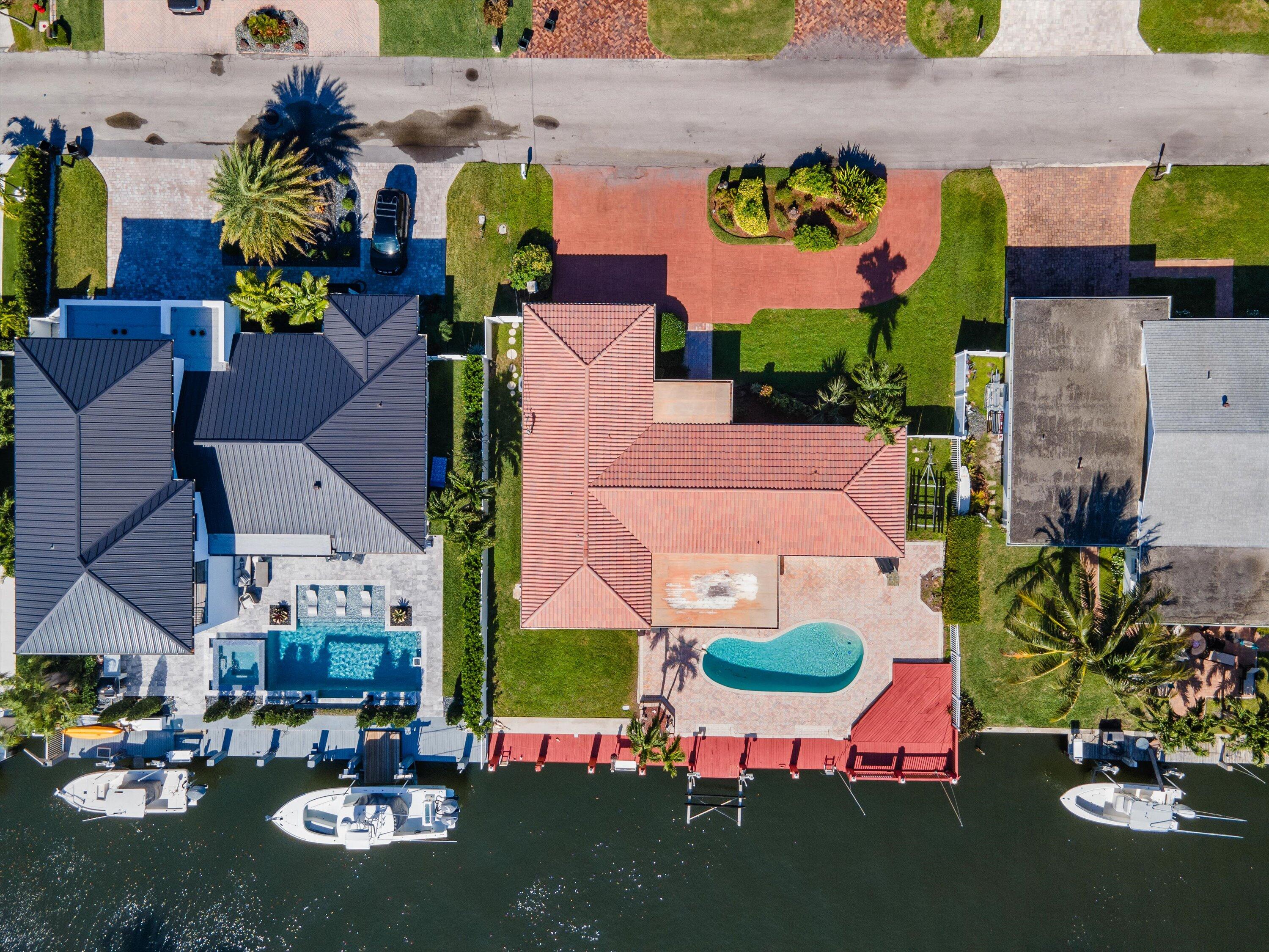 161 Neptune Drive Hypoluxo, FL 33462 - Photo 30 of 31 161 Neptune Aerial Overhead