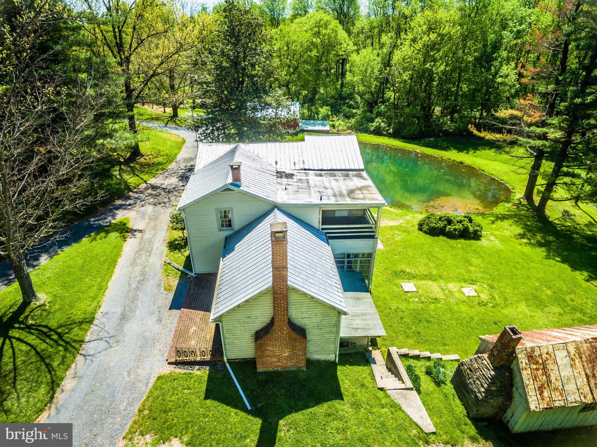 6938 Bowers Road Frederick, MD 21702 - Photo 8 of 40 an aerial view of a house having swimming pool garden and patio