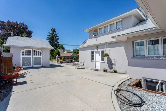 a view of a house with a patio