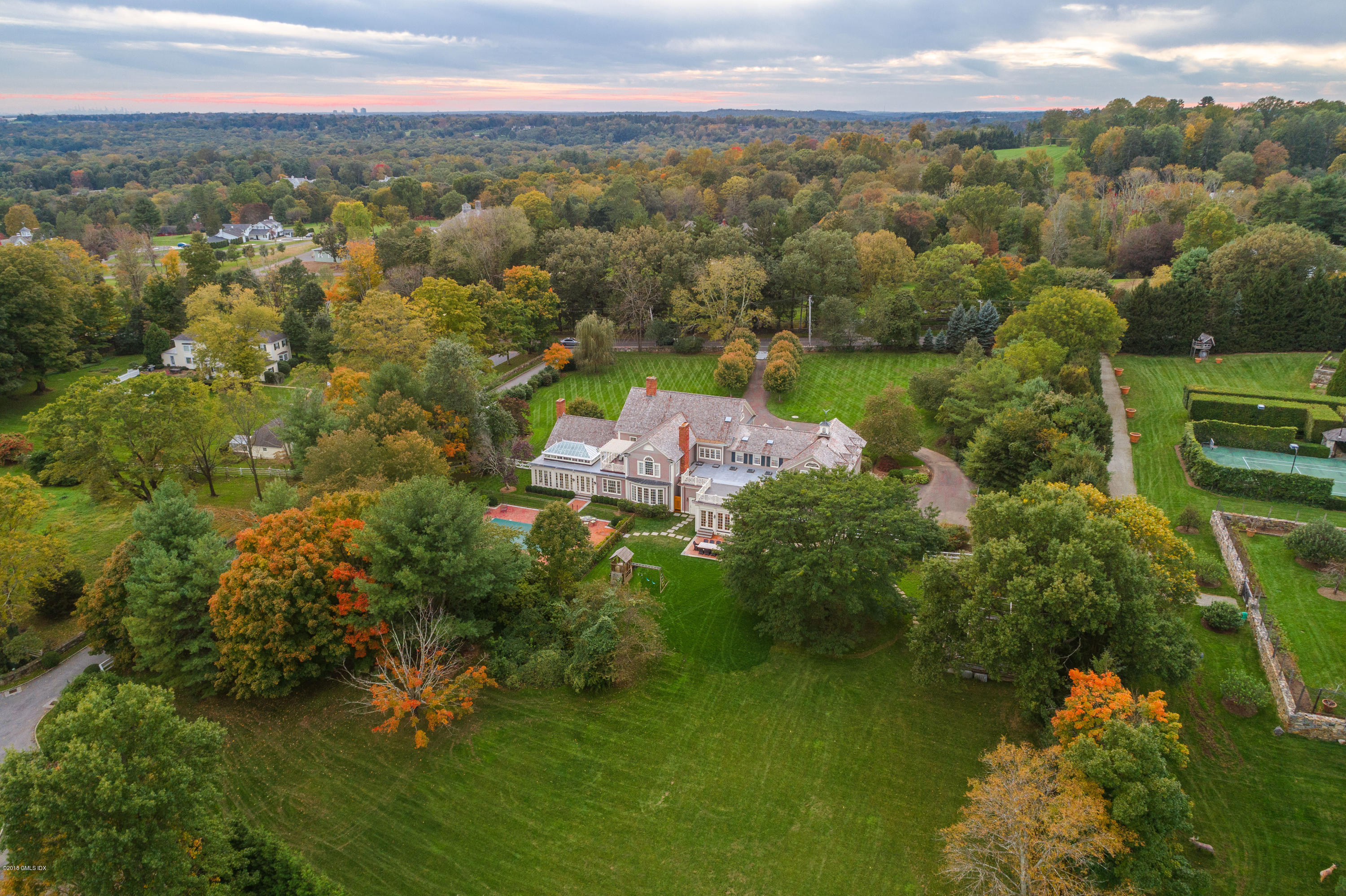 449 Round Hill Road Greenwich, CT 06831 - Photo 57 of 57 a view of a city with a lake