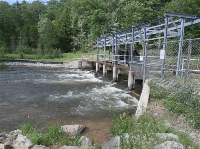Weir just up the road from the 20 acres