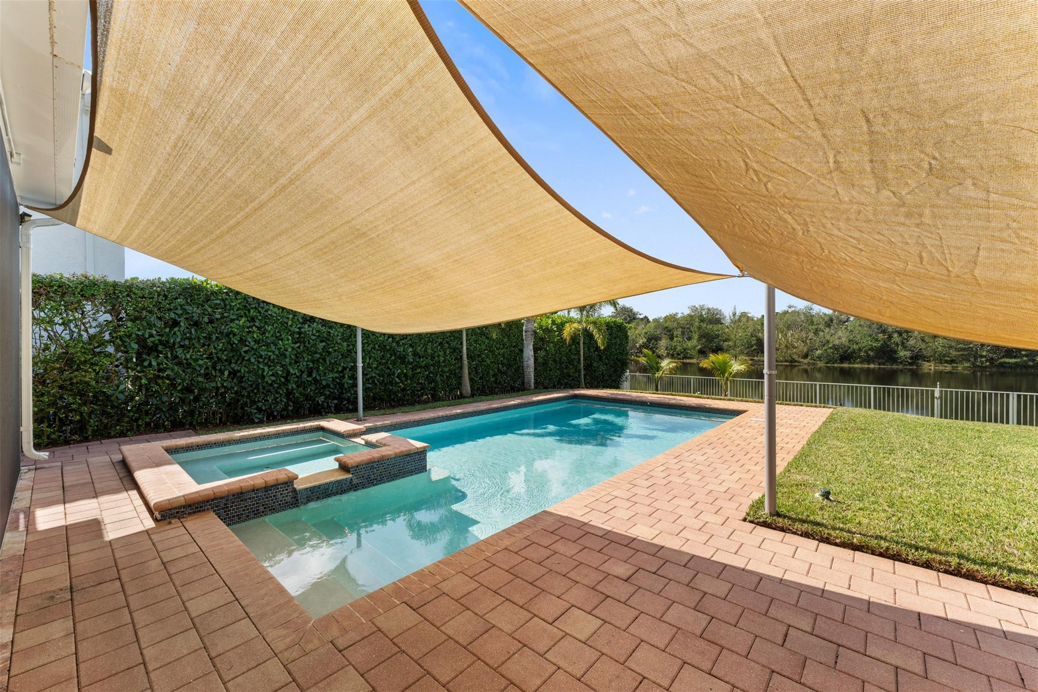 5318 Southwest 195th Terrace Miramar, FL 33029 - Photo 25 of 67 a view of a backyard with swimming pool