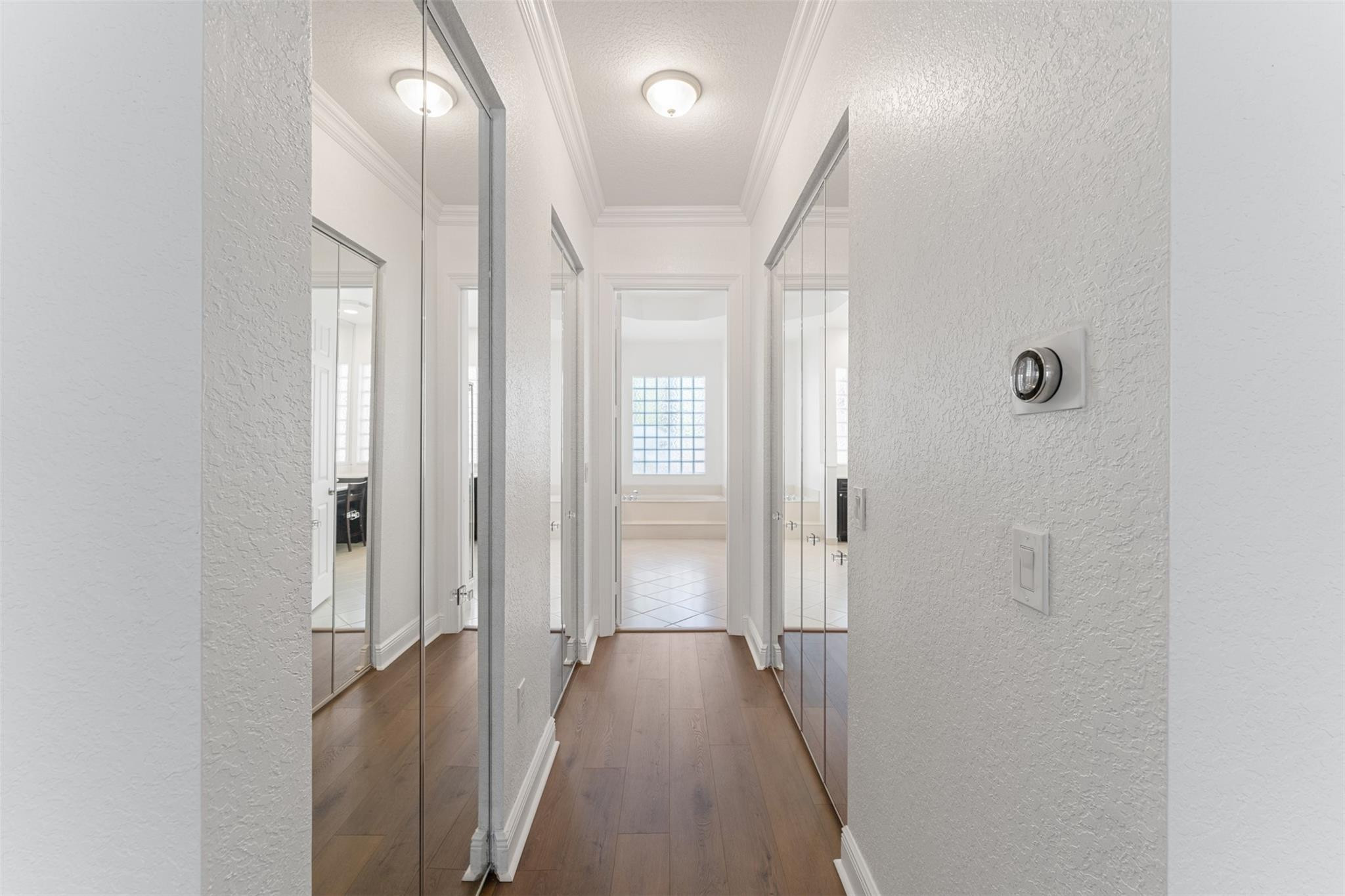5318 Southwest 195th Terrace Miramar, FL 33029 - Photo 33 of 67 a view of a hallway with wooden floor and staircase