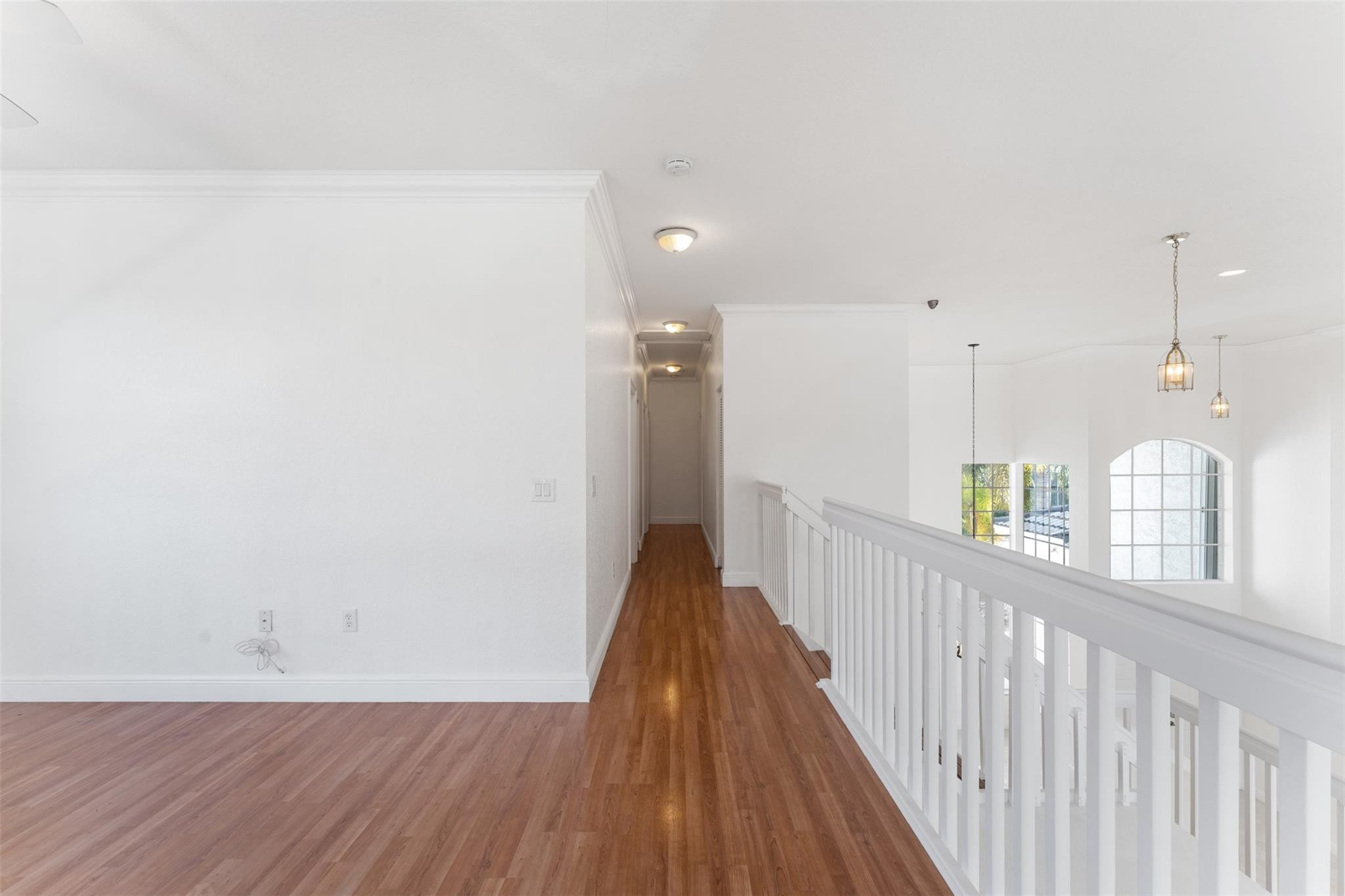 5318 Southwest 195th Terrace Miramar, FL 33029 - Photo 45 of 67 a view of a hallway with wooden floor