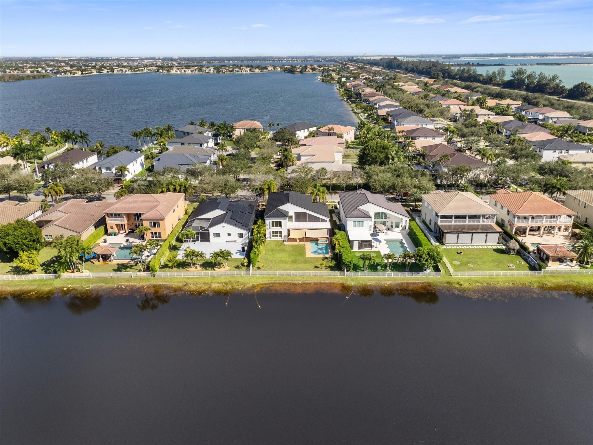 5318 Southwest 195th Terrace Miramar, FL 33029 - Photo 60 of 67 an aerial view of a house with a ocean view