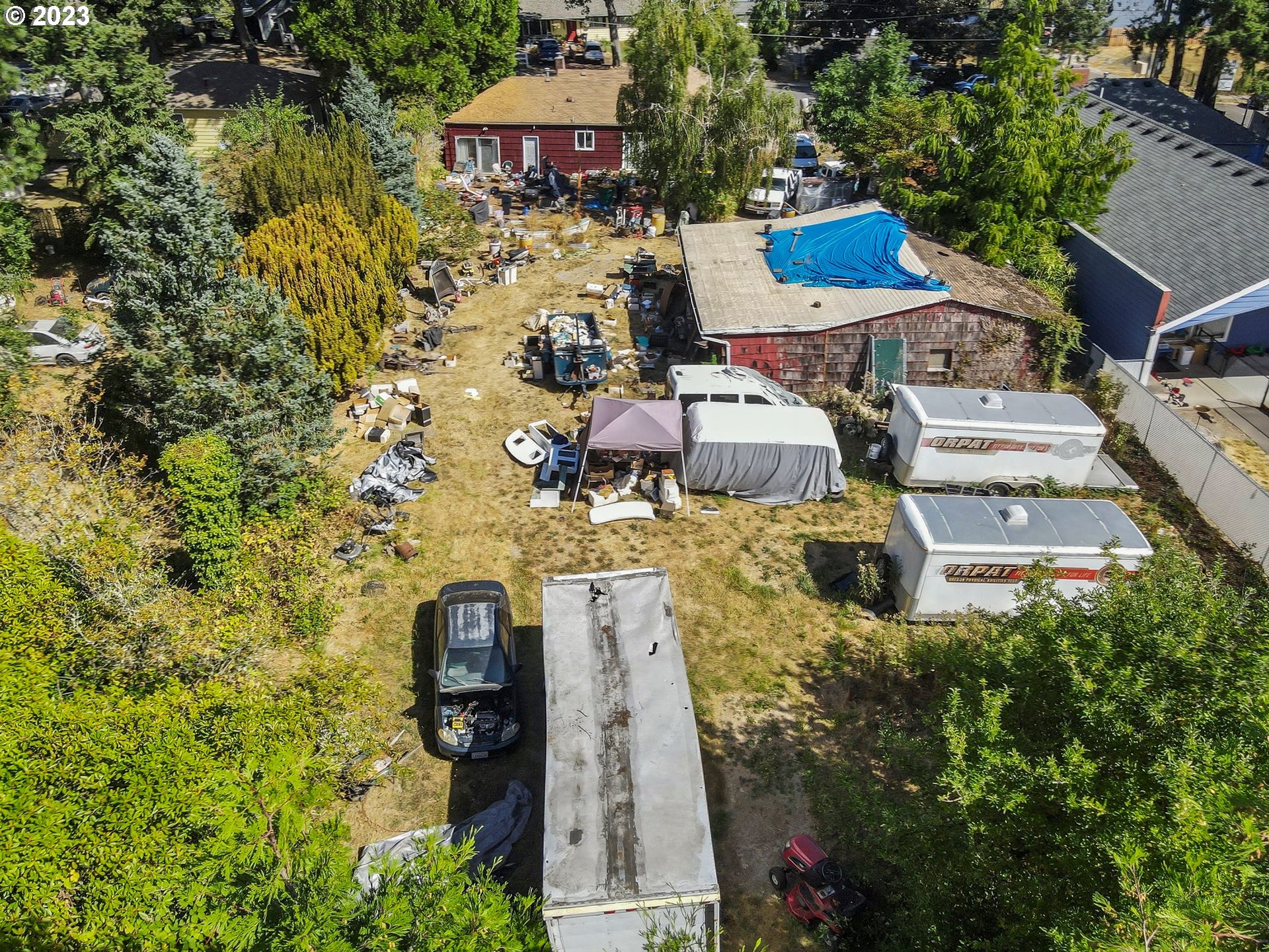 17680 Southwest Alexander Street Beaverton, OR 97003 - Photo 33 of 38 an aerial view of a house with a garden