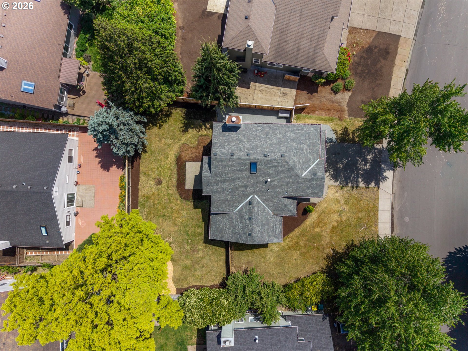 462 Southwest 211th Avenue Beaverton, OR 97006 - Photo 38 of 40 an aerial view of residential house with outdoor space and swimming pool