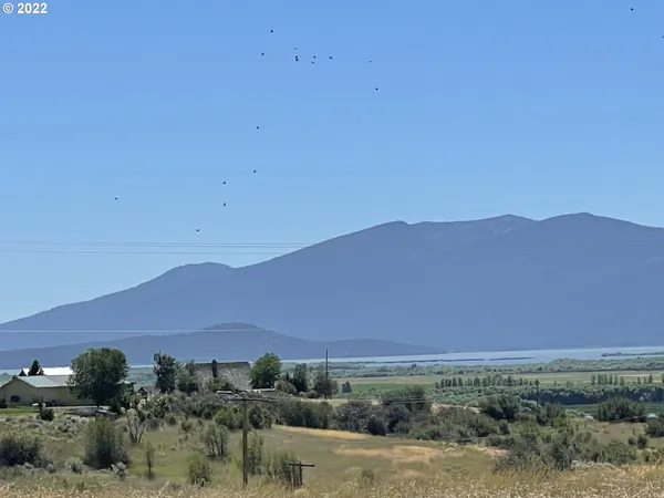 a view of an outdoor space and mountain view