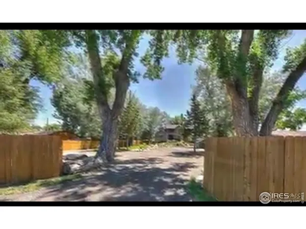 a open area of a house with a yard