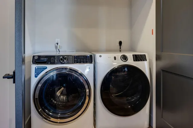 a view of a swimming pool with a lounge chairs