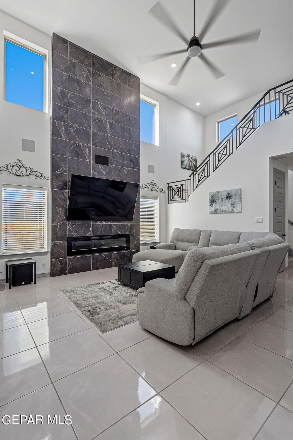 12892 Jonathan Raul El Paso, TX 79928 - Photo 16 of 53 a living room with furniture and a fireplace