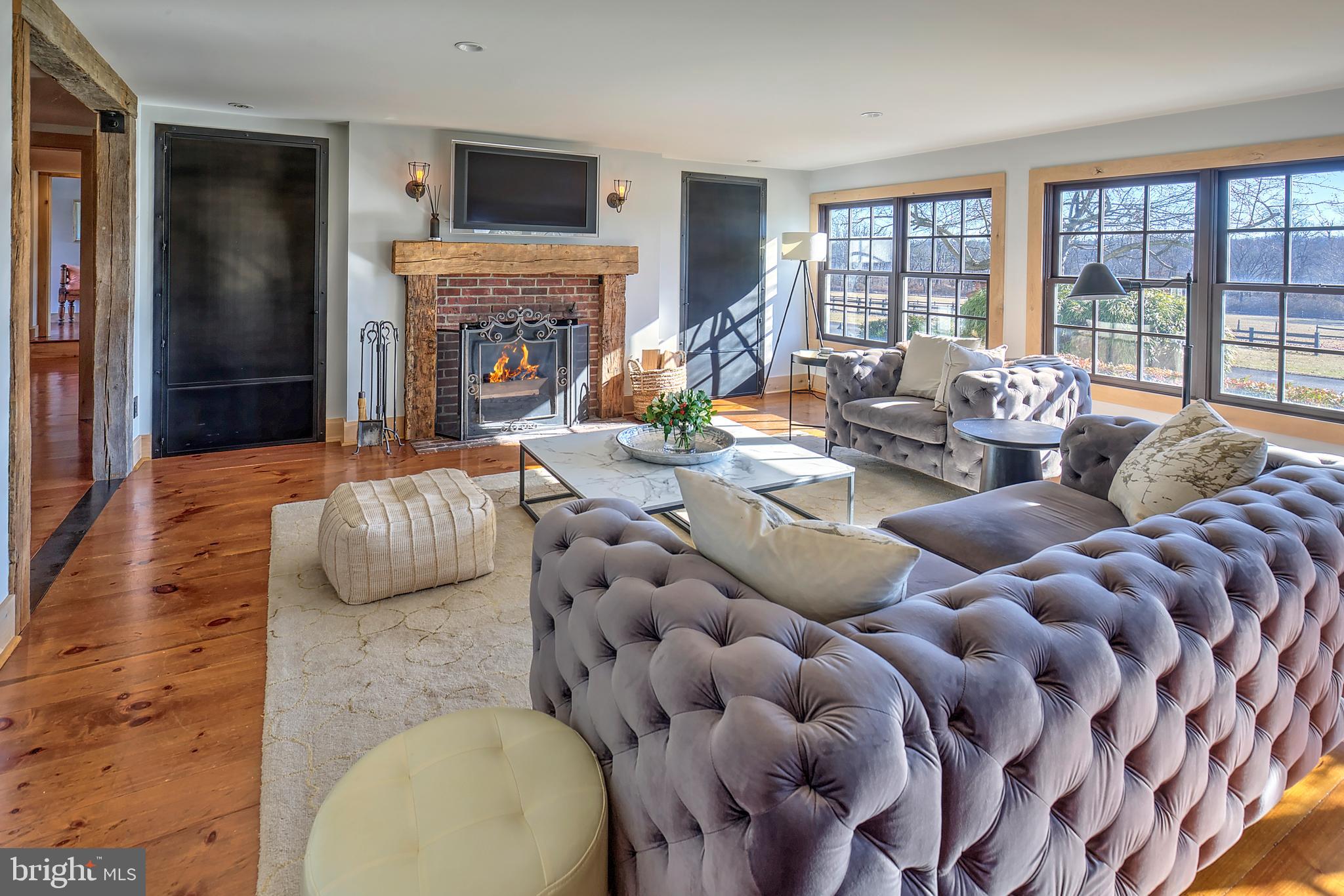 266 Province Line Road Skillman, NJ 08558 - Photo 10 of 71 Family room with fireplace