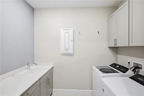 a room with storage and utility