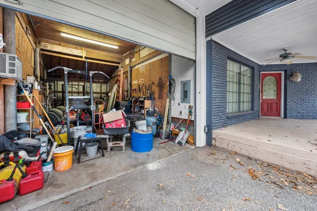 a view of storage and utility room