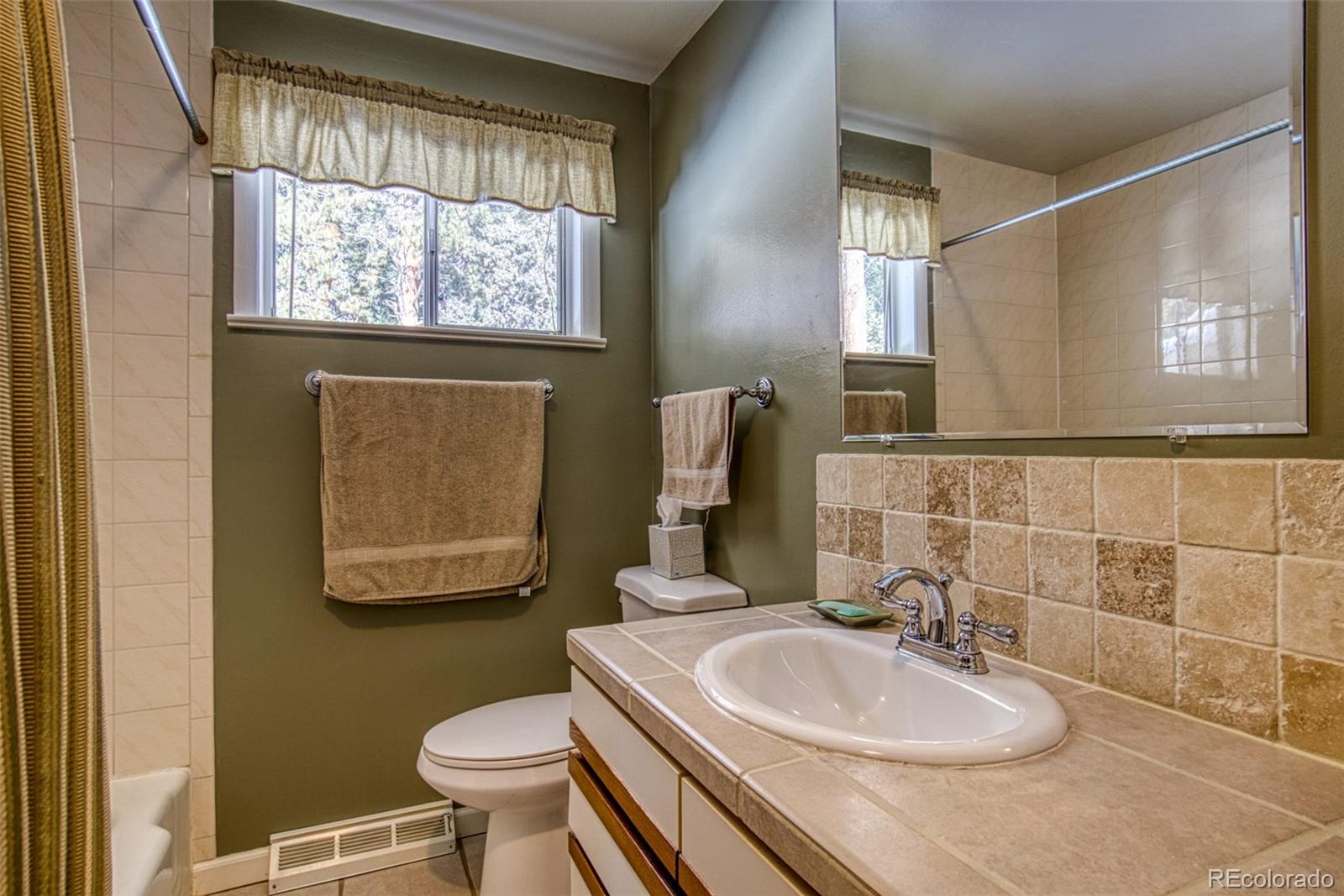 25681 Mosier Circle Conifer, CO 80433 - Photo 20 of 29 a bathroom with a sink toilet and mirror