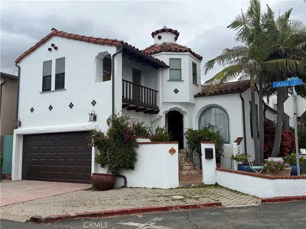 a front view of a house with porch