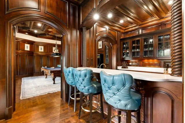 a kitchen with kitchen island granite countertop lots of counter top space