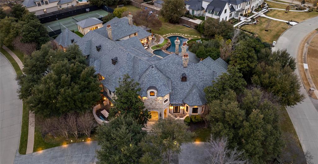6413 Old Gate Road Plano, TX 75024 - Photo 34 of 35 an aerial view of house with outdoor space