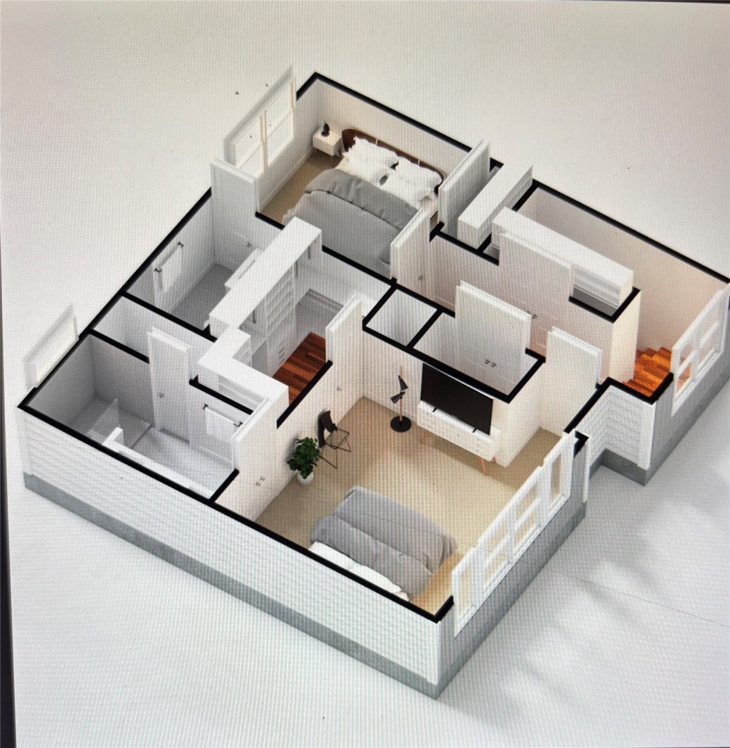 1034 Marcolin Street Houston, TX 77088 - Photo 4 of 25 3rd floor rendering