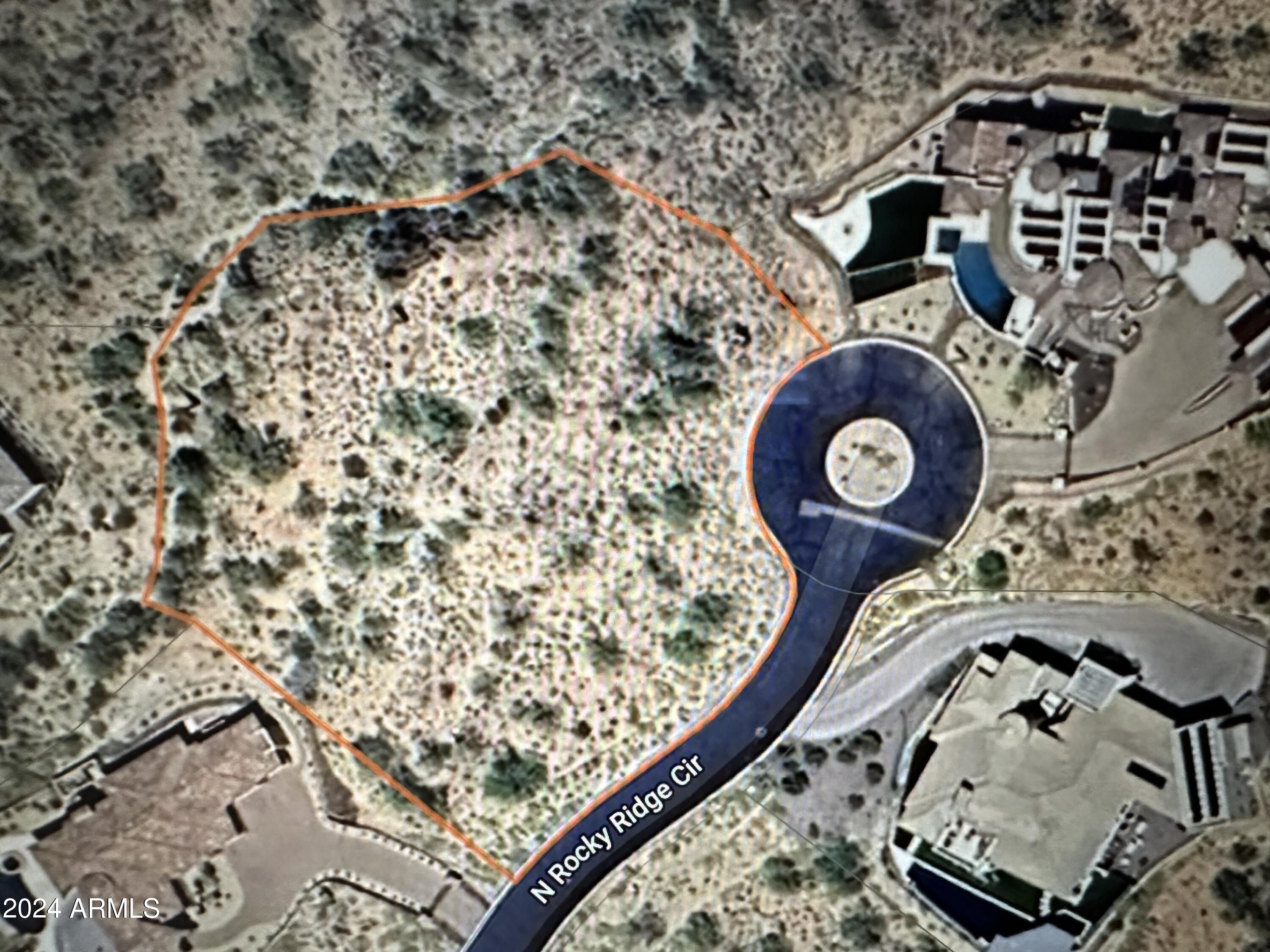 3624 North Rocky Ridge Circle, Unit 33 Mesa, AZ 85207 - Photo 22 of 44 AERIAL OF LOT