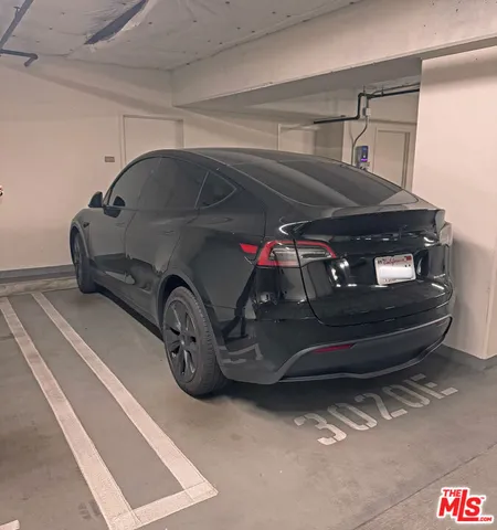 a car parked in garage