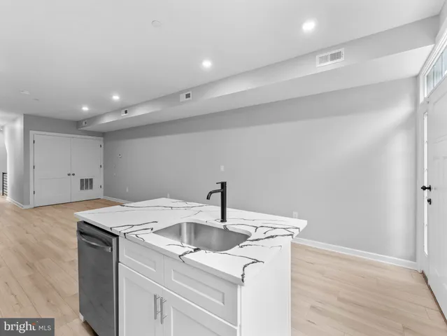 a kitchen that has a sink in it