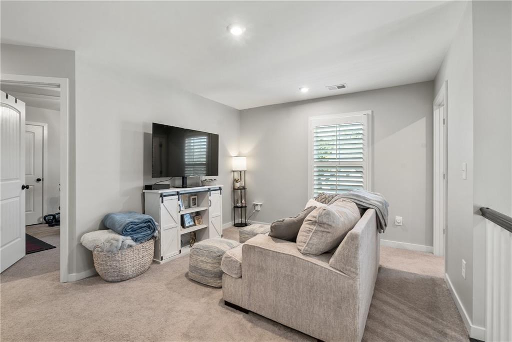 8530 Scenic Ridge Way Ball Ground, GA 30107 - Photo 24 of 45 a living room with furniture and a flat screen tv