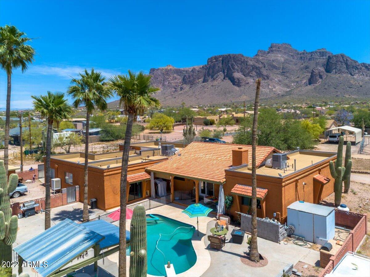 974 North Al Sieber Road Apache Junction, AZ 85119 - Photo 54 of 59 53-Aerial back of home