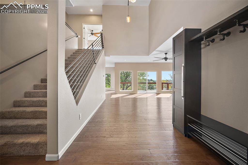 633 Tierra Verde Court Colorado Springs, CO 80904 - Photo 6 of 50 a view of an entryway with wooden floor