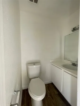 a close view of a closet