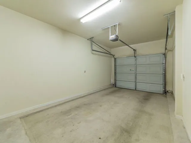 an empty room with closet