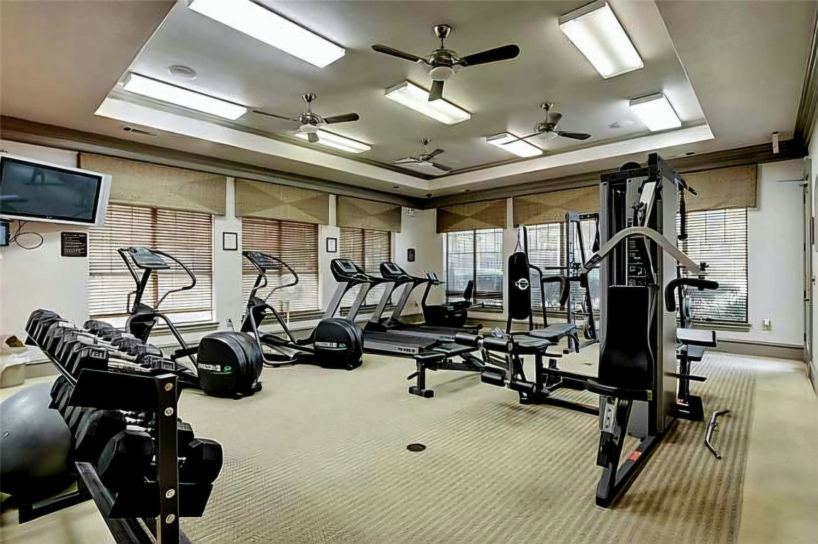 11203 Ranch Road 2222, Unit 107 Austin, TX 78730 - Photo 29 of 33 a view of a room with gym equipment