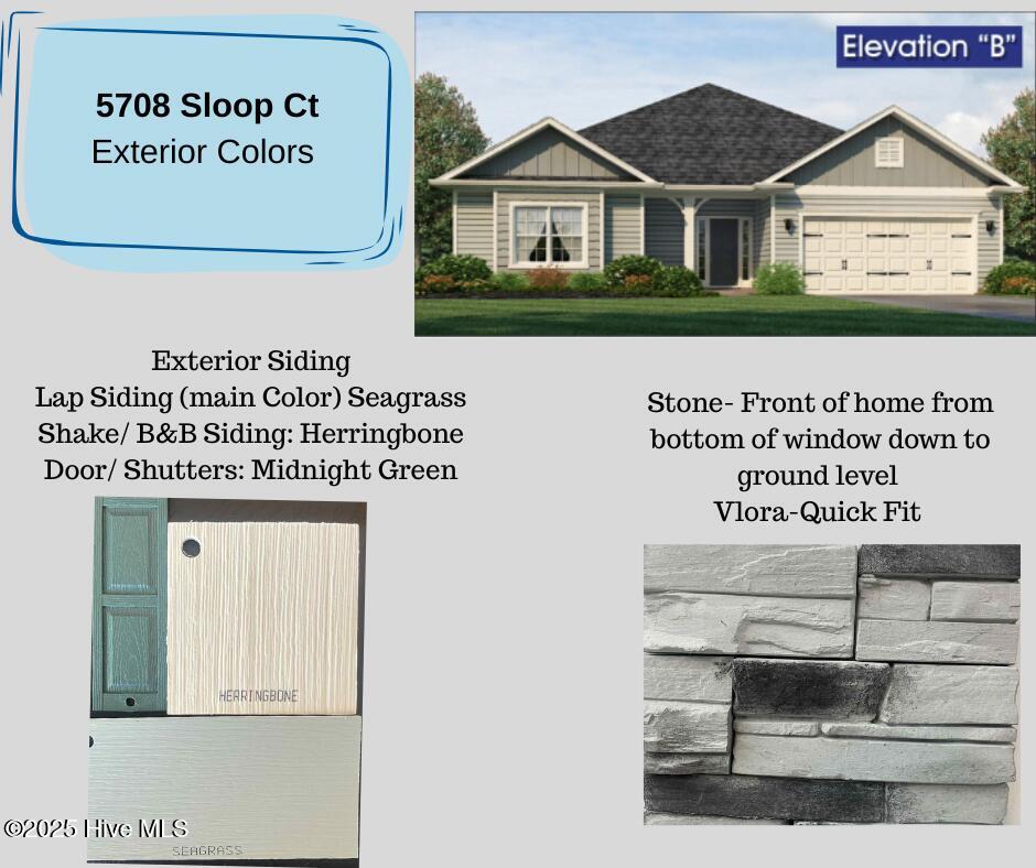 5708 Sloop Court New Bern, NC 28560 - Photo 43 of 90 Exterior Color Selections