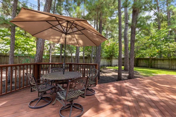 a view of a outdoor space and a forest